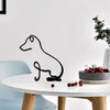 Minimalistische Hundekunstskulptur
