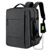 Zaino da lavoro classico di alta qualità per uomo: borsa USB espandibile, grande capacità, impermeabile e elegante