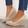 Zavando - Espadrillas con zeppa a piattaforma slip-on sandali