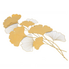 Decorazione da parete con foglia di Ginkgo dorata