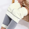 Damen Lammfell Winterleggings