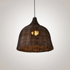 NatureGlow Lampada a sospensione - Illuminazione in Rattan intrecciato e Bambù