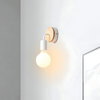 LumiEra - Elegante lampada da parete in ferro e legno in stile nord europeo