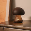 LumoGlow - Incantevole Lampada Notturna LED a Forma di Fungo in Legno