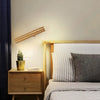 HolzArt - Elegante lampada da parete a LED con motivo unico a crepe in legno