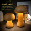 LumoGlow - Incantevole Lampada Notturna LED a Forma di Fungo in Legno