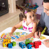 Cubi con Espressioni Facciali | Giocattolo Educativo con Puzzle in Legno