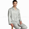 Seidige Herren Pyjama - Luxus Nachtwäsche