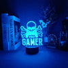 Gamer 3D LED-Lampen