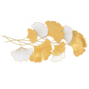 Decorazione da parete con foglia di Ginkgo dorata