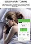 Braccialetto fitness smart impermeabile con misuratore di frequenza cardiaca e pressione sanguigna per donne