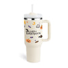 Isolierbecher mit Griff und Strohhalm, 40 oz