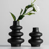 Vaso ceramico a spirale boho