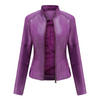 Slanke leren motorjacks voor dames