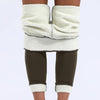 Warme Damenleggings - Kaschmir Fleece & Hohe Taille
