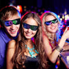 Programmeerbare LED-bril - Verander elk feest in een lichtspektakel - App-bestuurbaar - volledig aanpasbaar - ideaal voor feesten - 32 animaties, 11 afbeeldingen - lange batterijduur en oplaadbaar via USB - comfortabel - duurzaam - Zwart