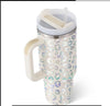 Isolierbecher mit Griff und Strohhalm, 40 oz