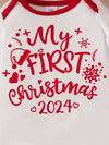 Schattiges Weihnachtsoutfit für Babys - Mein erstes Weihnachten 2024