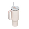 Isolierbecher mit Griff und Strohhalm, 40 oz