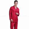 Seidige Herren Pyjama - Luxus Nachtwäsche