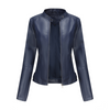 Slanke leren motorjacks voor dames