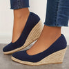 Zavando - Espadrillas con zeppa a piattaforma slip-on sandali