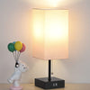 LumiCharge – Lampada da tavolo moderna con porte di ricarica USB