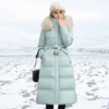 WinterLuxe - Lange Gewatteerde Jacke mit Kunstpelz