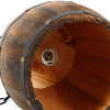 Lampada a sospensione in legno retrò a forma di botte per vino