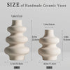 Vaso ceramico a spirale boho