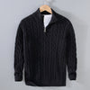 Maglione da uomo lavorato a maglia con cerniera | Calore & Stile senza tempo