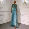 Zavando Luxe High-End Abendkleid-Banketrok mit Perlen