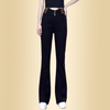 Aalis | Flared Hoge Taille Broek voor Dames met Warme en Zachte Pluche Voering