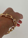 Bracciale Diana – Bracciale in acciaio inossidabile placcato oro di lusso