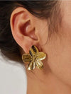 Flora Gold Earrings – Vergulde Roestvrijstalen Oorbellen