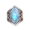 Boheemse Stil Mondstein Ring