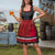 Beierse Dirndljurk | Klassieke snit met schort | Oktoberfest 1