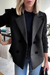 Blazer met gebreide mouwen voor dames | Op maat gemaakt, heuplengte 5