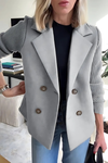Blazer met gebreide mouwen voor dames | Op maat gemaakt, heuplengte 6