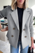 Blazer met gebreide mouwen voor dames | Op maat gemaakt, heuplengte 6
