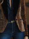 Blazer met luipaardprint voor dames | Losse pasvorm 1