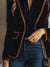 Blazer voor dames | Losse pasvorm, kleurblokfluweel | Stijlvol 2