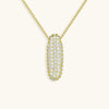 Collana con diamante iniziale a bolle