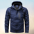 Cadeyrn | All-Weather waterdichte windbreaker voor heren met dikke beschermende capuchon en lange mouwen-Blauw