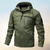 Cadeyrn | All-Weather waterdichte windbreaker voor heren met dikke beschermende capuchon en lange mouwen-Groen