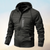 Cadeyrn | All-Weather waterdichte windbreaker voor heren met dikke beschermende capuchon en lange mouwen-Zwart