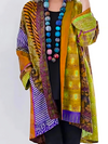 Cardigan voor dames, casual pasvorm | Kleurrijk patchwork 1