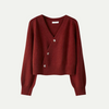 Cardigan voor dames met oversized schuine knoopsluiting | Winter 0