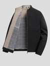 Casual Ritsjack voor Mannen– Ademend Lichtgewicht Polyester met Stand-up Kraag en Multi-pocket Functie - Zwart