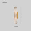 ChanLux – Lampada da parete LED moderna in metallo e dolomite